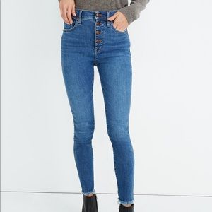 Madewell 10" High-Rise Skinny Jeans Button-Front 23